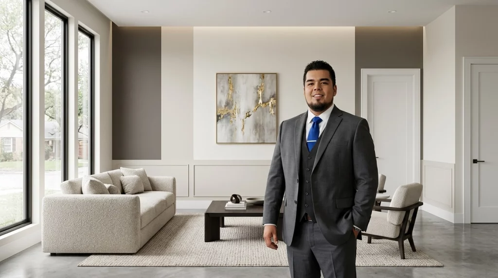 Erick in modern living room