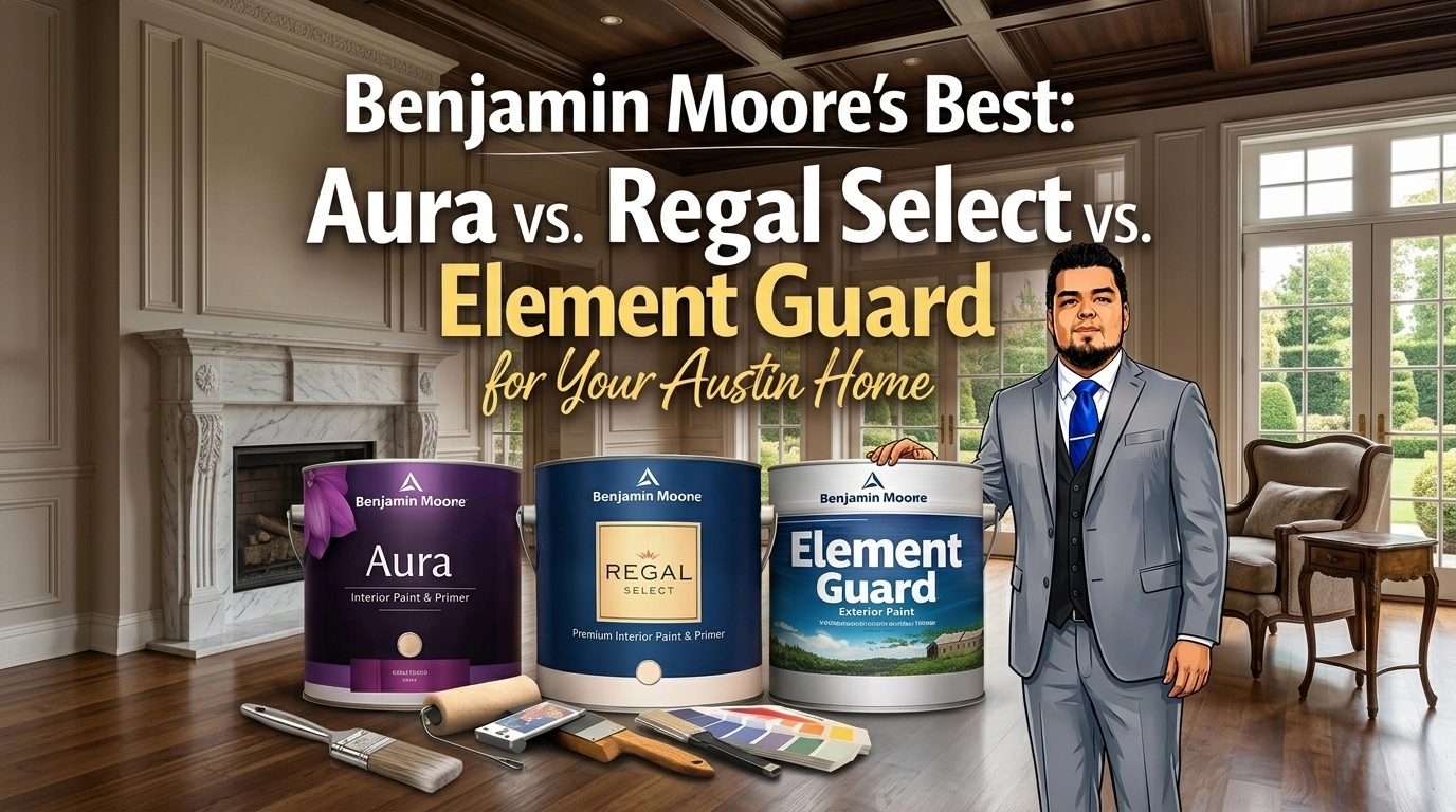 Benjamin Moore’s Best: Aura vs. Regal Select vs. Element Guard for Your Austin Home
